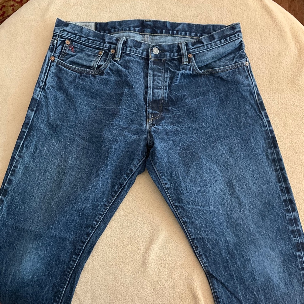 Polo Ralph Lauren Denim Jeans, Button Front, Size 36/30